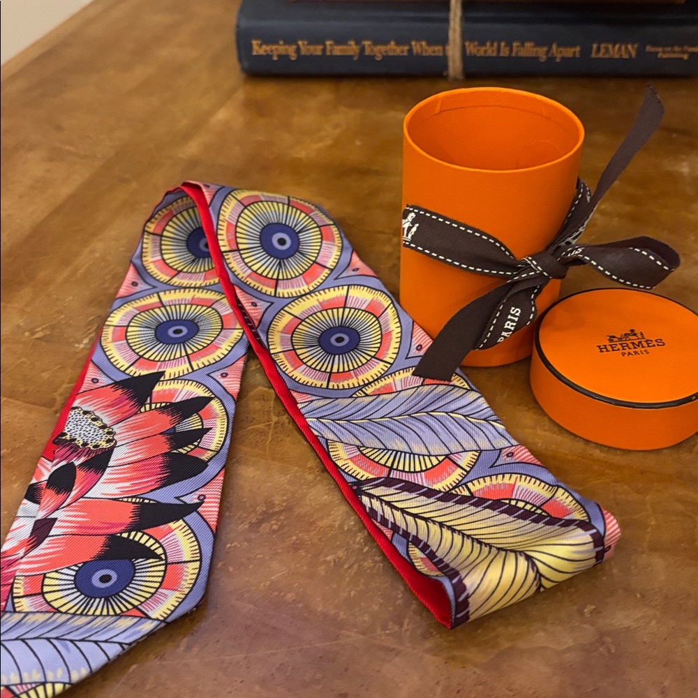 Hermes Multicolor Silk Scarf - Picture 2 of 4